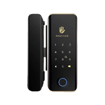 Shengda S1TT Zatvaranje s otiskom prsta za staklena vrata – bez bušenja, za jednokrila ili dvostruka vrata, Bluetooth daljinsko zaključavanje u uredu, kapacitet 100 otiska, skeniranje <0,08 s, lažno prepoznavanje <0,01, >500000 ciklusa, napajanje AC