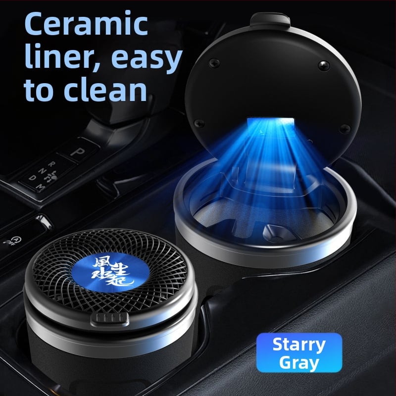 Scrumieră auto din ceramică, model 029, gravură, greutate 300 g, origine Guangzhou