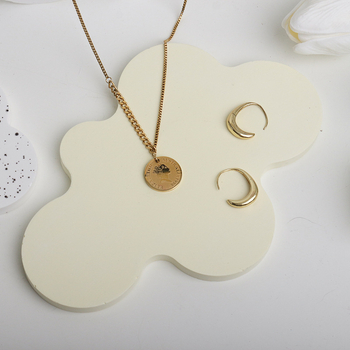 Tavă de depozitare asimetrică pentru bijuterii, produse cosmetice și manichiură, pentru ședințe foto – ipsos, fundal textil, Lu Xin