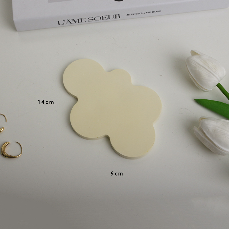 Tavă de depozitare asimetrică pentru bijuterii, produse cosmetice și manichiură, pentru ședințe foto – ipsos, fundal textil, Lu Xin