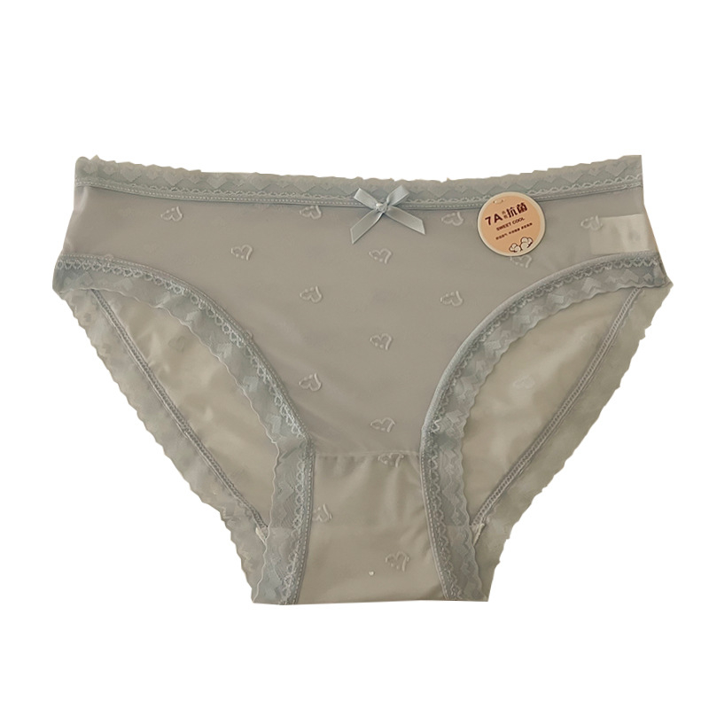 Ženske gaćice sa srednjim strukom, podstava 100% pamuk, Jacquard ice silk tkanina, glavna vlakna: najlon 50–70%, antibakterijske i prozračne