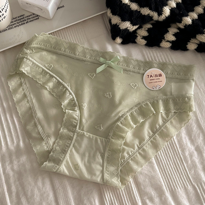 Ženske gaćice sa srednjim strukom, podstava 100% pamuk, Jacquard ice silk tkanina, glavna vlakna: najlon 50–70%, antibakterijske i prozračne