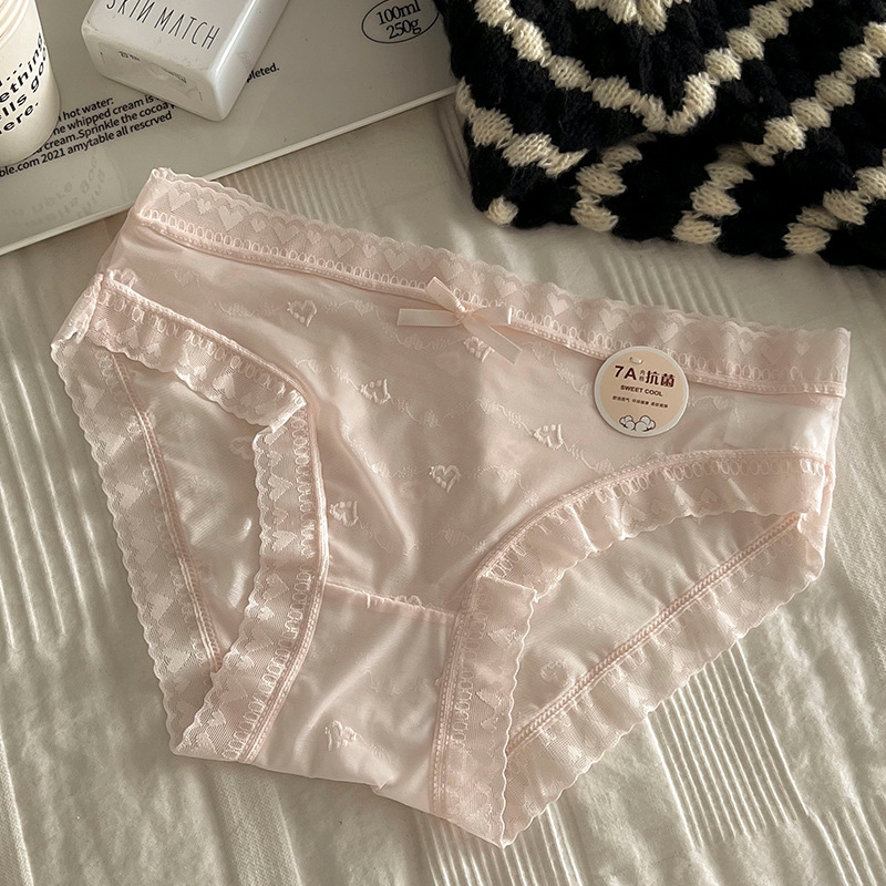Ženske gaćice sa srednjim strukom, podstava 100% pamuk, Jacquard ice silk tkanina, glavna vlakna: najlon 50–70%, antibakterijske i prozračne