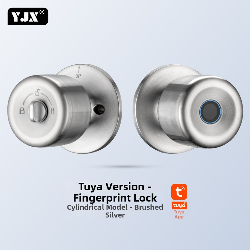 Nehrđajući čelični sferni pametni bravu za drvena vrata — pohranjuje do 20 otisaka, skeniranje manje od 0,5 s, 0% lažnog prepoznavanja, 0% lažnog odbijanja, raspon temperature -25 do 70 °C