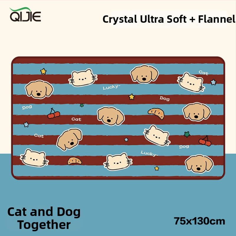 Polár dupla rétegű pléd – Cartoon minta, minden szezonra, testreszabható, 260–600 g