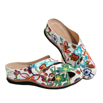 Női slip-on papucs zárt orrúval – PU felső rész és bélés, gumitalp, kerek orr, casual nyár 2025