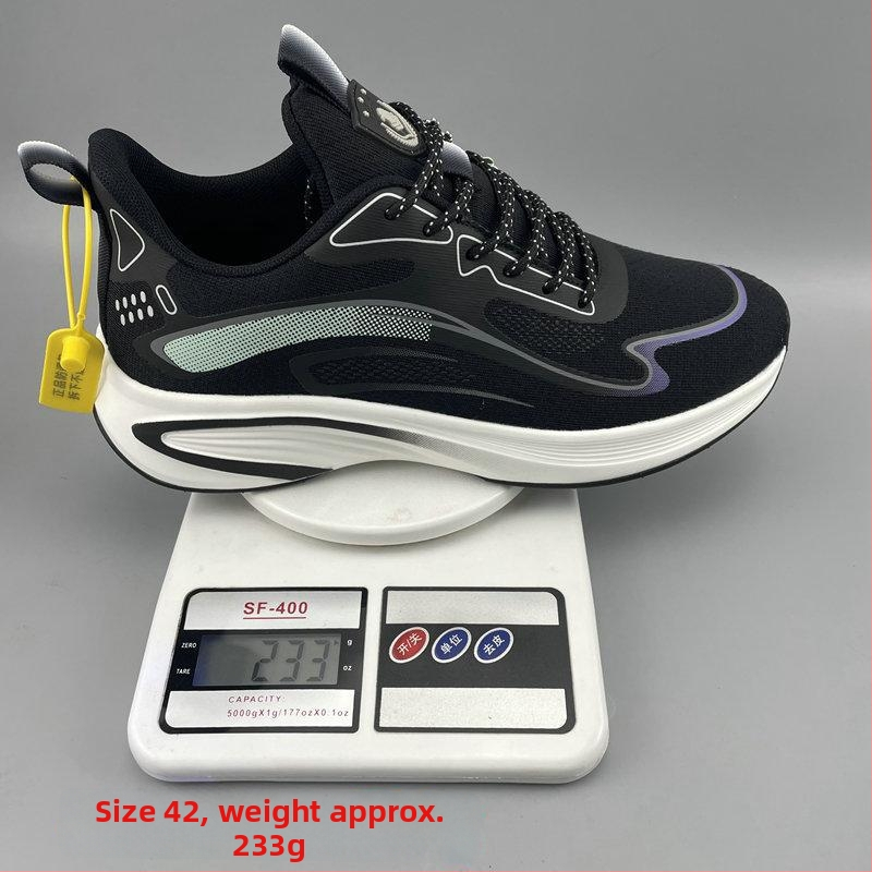 Pantofi sport casual unisex cu partea superioară Flying Weaving, interior din plasă respirabil, talpă din cauciuc, branț EVA, potriviți pentru toate anotimpurile