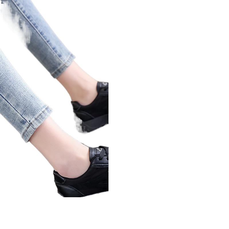 Adidași femei - stil coreean, ușori, casual (partea superioară: Microfibră; interior: Plasă; branț: PU; talpă: Cauciuc; formă vârful: Rotund)