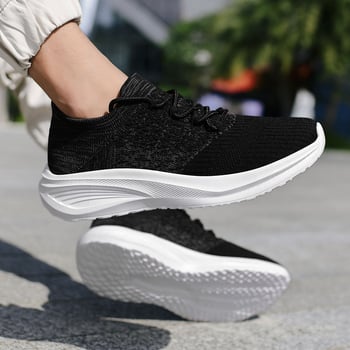 Παπούτσια για περπάτημα και τρέξιμο με Τεραχέρτζ μαγνητική ενέργεια, Unisex, άνω μέρος από δίχτυ, χαμηλή φτέρνα 1–3 cm, άνοιξη 2025