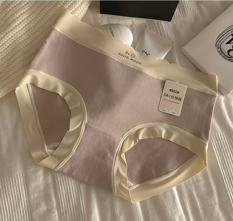 Κοριτσίστικα αναπνεύσιμα βαμβακερά εσώρουχα με μεσαία μέση, επένδυση καβάλου από 100% βαμβάκι, περιεκτικότητα σε βαμβάκι 90–95%