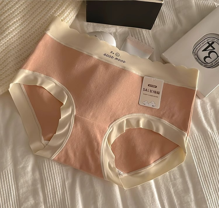 Κοριτσίστικα αναπνεύσιμα βαμβακερά εσώρουχα με μεσαία μέση, επένδυση καβάλου από 100% βαμβάκι, περιεκτικότητα σε βαμβάκι 90–95%