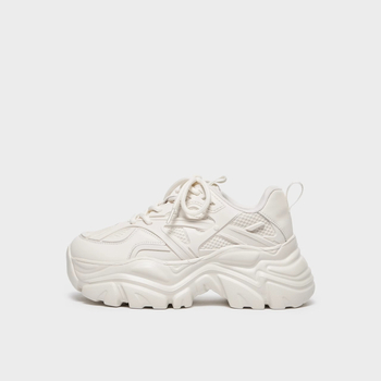 Ženske tenisice u stilu dad shoes s debelom platformom, mrežasti gornji dio, okrugla špička, vezanje, PU ulošak