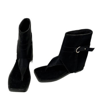 Γυναικεία σανδάλια ρωμαϊκού στυλ, επάνω PU, σόλα καουτσούκ, σχήμα δακτύλου: φλιπ-φλοπ, ύψος τακουνιού 3–5 εκ.