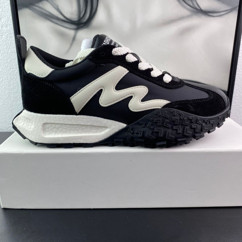 Pantofi sport casual pentru femei în stil Forrest Gump — exterior din piele de vițel + material textil; talpă din cauciuc cu spumă; închidere cu șireturi; înălțime călcâi: 3–5 cm; interior: plasă