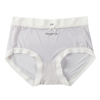 Ženske bikini gaćice, Ice Silk tkanina, srednji pojas, prozračan, antibakterijski