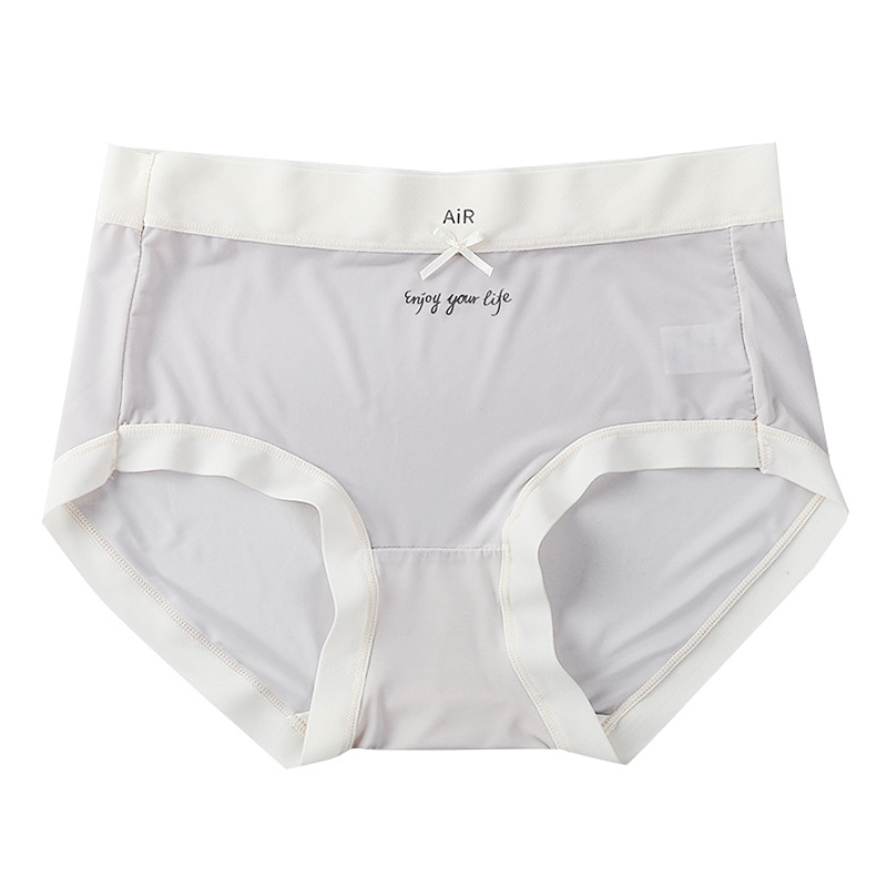 Ženske bikini gaćice, Ice Silk tkanina, srednji pojas, prozračan, antibakterijski