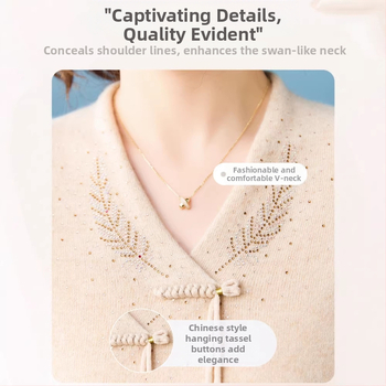 Sveter z 100% vlny pre mamy, Zimná 2025, Etnický štýl, Voľný strih, Bez rukávov