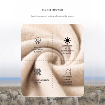 Sveter z 100% vlny pre mamy, Zimná 2025, Etnický štýl, Voľný strih, Bez rukávov