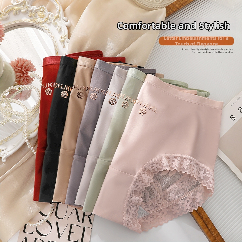 Dámske nohavičky z nylonu, bavlnený klin, stredný pás, priedušné, rýchloschnúce