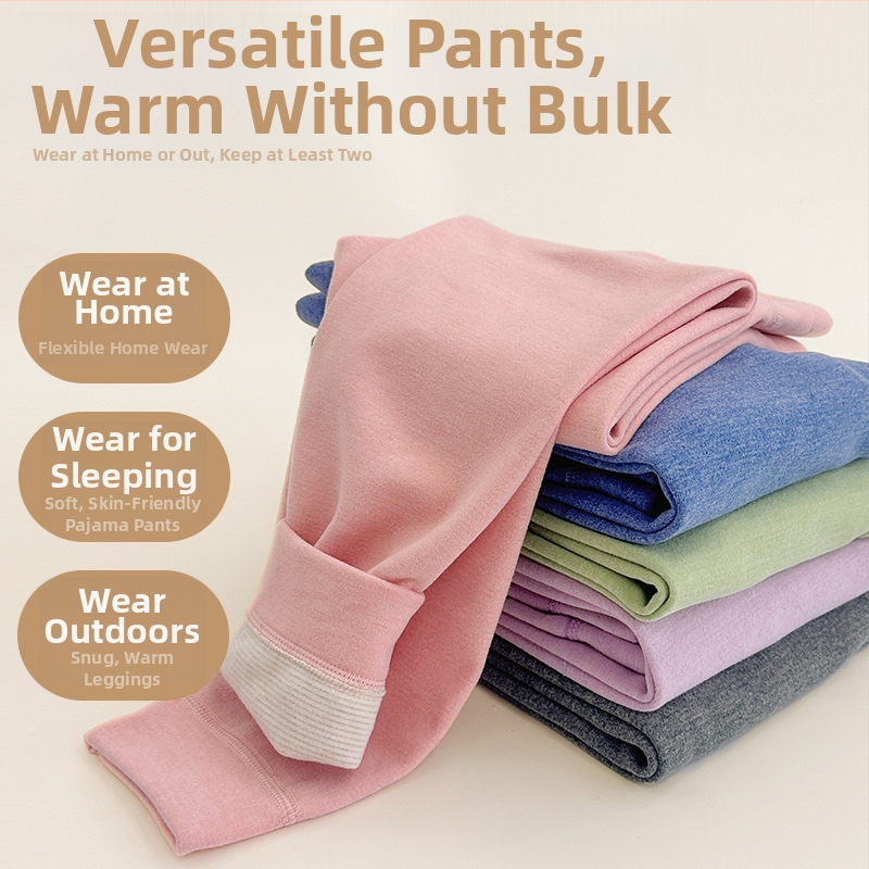 Gyerekeknek téli hosszú termo nadrág fleece-belsővel, magas derekú, 90% poliészter