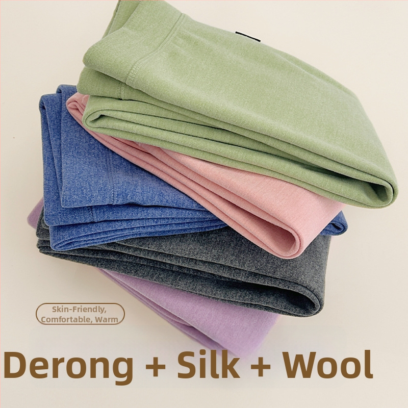 Gyerekeknek téli hosszú termo nadrág fleece-belsővel, magas derekú, 90% poliészter