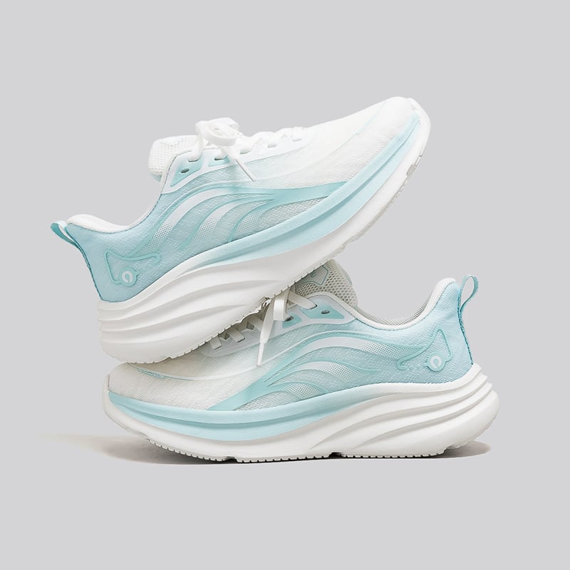 Γυναικεία υπερ-ελαφρά αναπνεύσιμα αθλητικά παπούτσια για τρέξιμο με επάνω μέρος από πλέγμα, κορδόνια εμπρός, στρογγυλή μύτη, επίπεδη σόλα – καθημερινό casual στυλ