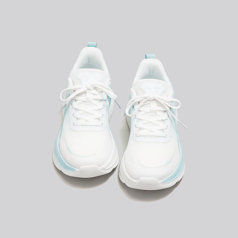 Γυναικεία υπερ-ελαφρά αναπνεύσιμα αθλητικά παπούτσια για τρέξιμο με επάνω μέρος από πλέγμα, κορδόνια εμπρός, στρογγυλή μύτη, επίπεδη σόλα – καθημερινό casual στυλ