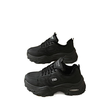 Ženske zimske tenisice u stilu dad shoes, PU gornji dio, mrežasti unutarnji dio, PVC potplat, visina pete 6–8 cm
