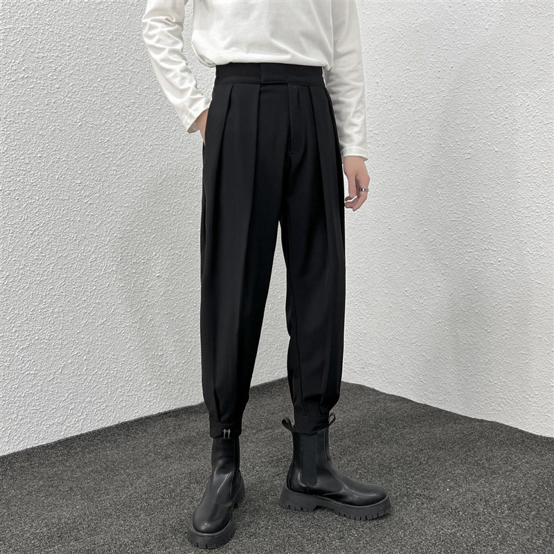 Ανδρικά παντελόνια, ίσια γραμμή, χειμωνιάτικα, 90% πολυεστέρας, μικροελαστικό μείγμα