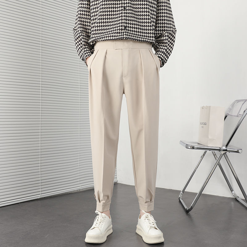 Ανδρικά παντελόνια, ίσια γραμμή, χειμωνιάτικα, 90% πολυεστέρας, μικροελαστικό μείγμα