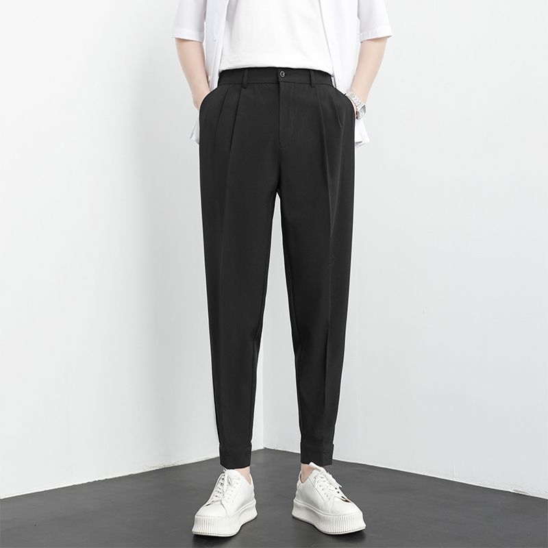 Ανδρικά παντελόνια, ίσια γραμμή, χειμωνιάτικα, 90% πολυεστέρας, μικροελαστικό μείγμα