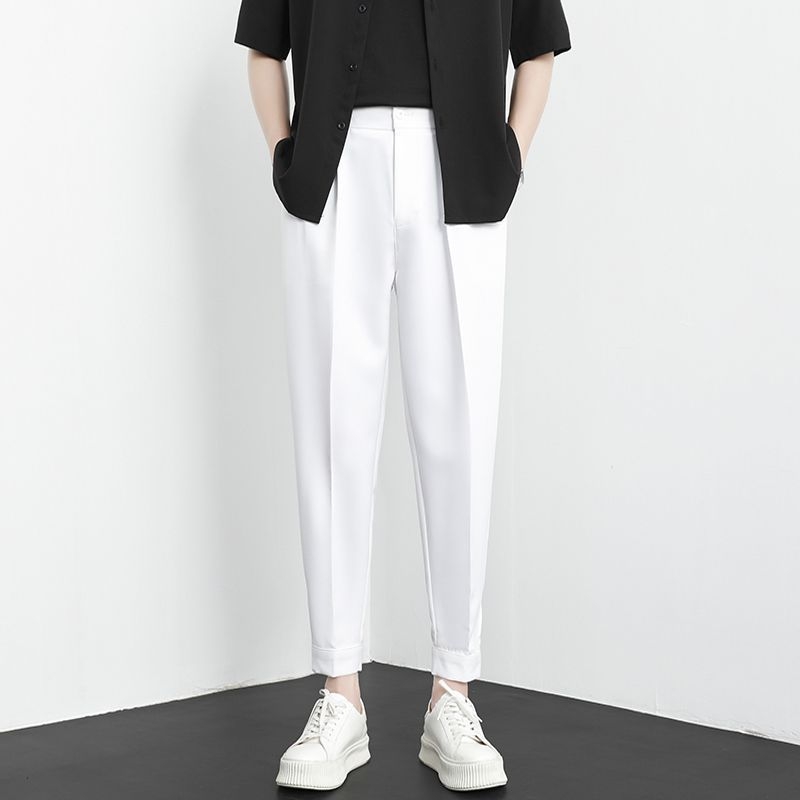 Ανδρικά παντελόνια, ίσια γραμμή, χειμωνιάτικα, 90% πολυεστέρας, μικροελαστικό μείγμα