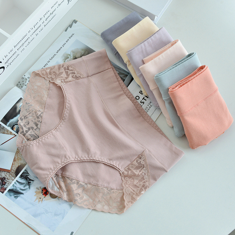 Lenjerie intimă de damă din bumbac, talie înaltă — respirabilă, modelare a corpului; material principal: 95–100% bumbac; căptușeală croi 100% bumbac