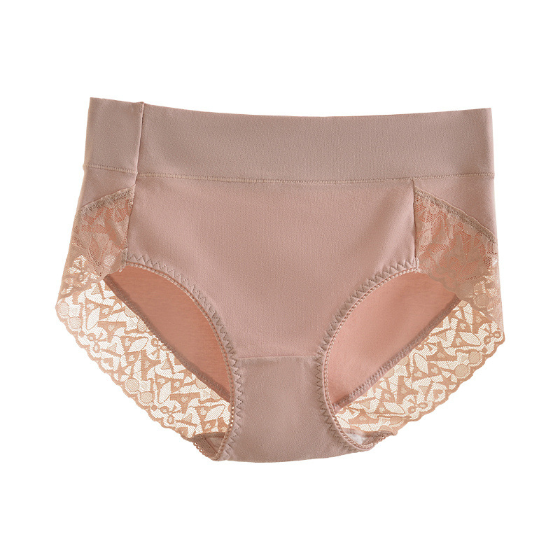 Lenjerie intimă de damă din bumbac, talie înaltă — respirabilă, modelare a corpului; material principal: 95–100% bumbac; căptușeală croi 100% bumbac