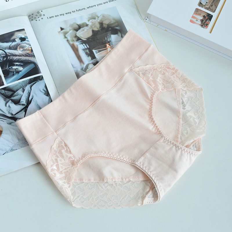 Lenjerie intimă de damă din bumbac, talie înaltă — respirabilă, modelare a corpului; material principal: 95–100% bumbac; căptușeală croi 100% bumbac