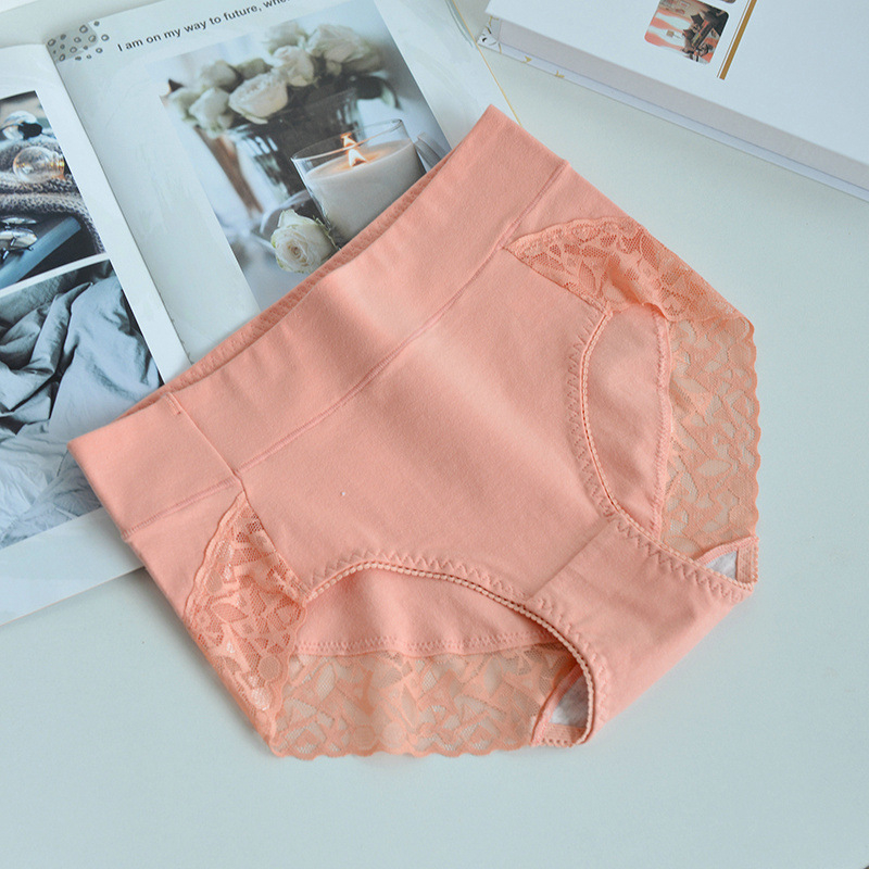 Lenjerie intimă de damă din bumbac, talie înaltă — respirabilă, modelare a corpului; material principal: 95–100% bumbac; căptușeală croi 100% bumbac