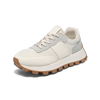 Platform cipő, koreai stílus, légies, 3–5 cm sarokmagasság, felső rész: szintetikus bőr, belső talp EVA, talp injektált PVC, zárás fűzőkkel, modell G6808