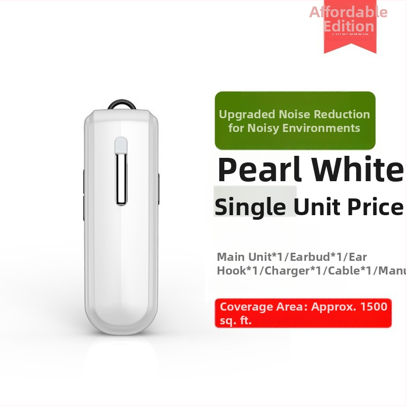 Bezdrôtový interkom s náušnicou, model V168, frekvenčné rozpätie 400–470 MHz, 16 kanálov, dosah až 1,5 km, lítiová batéria 350 mAh