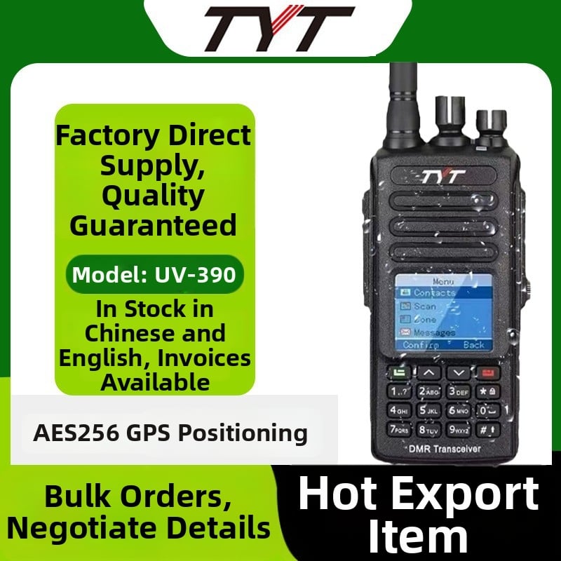 Walkie-Talkie MD-UV390 s rýchlym nabíjaním Type-C, AES-256 šifrovanie, frekvenčné pásmo 136–174/400–480MHz, výstupný výkon 5–10W