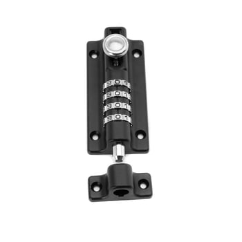 Mehanička brava s lozinkom za vanjska drvena vrata, vodootporna, od željeza, model Latch lock, 5 mm debljina šipke, moderni minimalistički stil