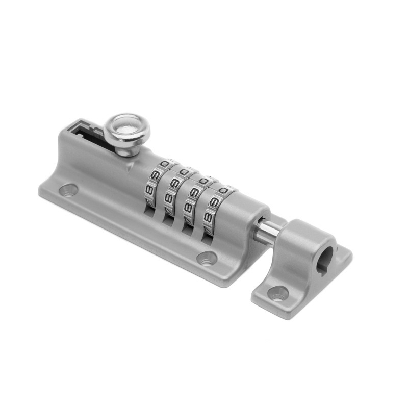 Mehanička brava s lozinkom za vanjska drvena vrata, vodootporna, od željeza, model Latch lock, 5 mm debljina šipke, moderni minimalistički stil