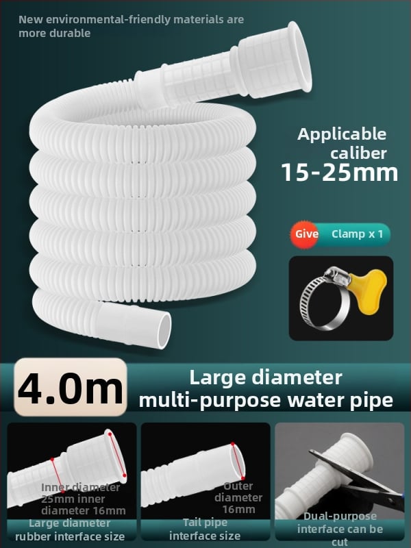 Weifan Țeavă de extindere din ABS pentru apă - furtun de alimentare la robinet și conductă de scurgere pentru aer condiționat, model 02, certificat CE