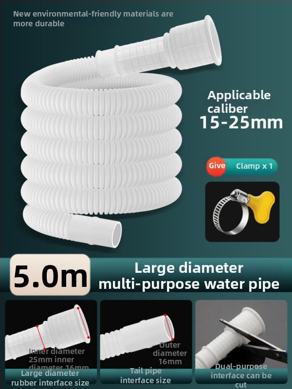 Weifan Țeavă de extindere din ABS pentru apă - furtun de alimentare la robinet și conductă de scurgere pentru aer condiționat, model 02, certificat CE