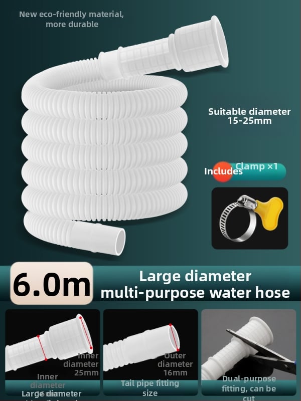 Weifan Țeavă de extindere din ABS pentru apă - furtun de alimentare la robinet și conductă de scurgere pentru aer condiționat, model 02, certificat CE