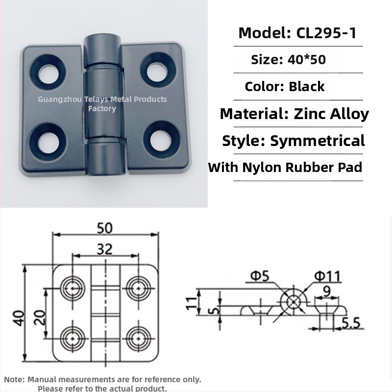 Cl295 pánt cink‑ötvözetből készült elosztó szekrény összehajtható ajtóihoz; általános vastag pánt; felületkezelés: spray festék; márka: Ternis