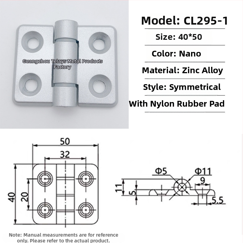 Cl295 pánt cink‑ötvözetből készült elosztó szekrény összehajtható ajtóihoz; általános vastag pánt; felületkezelés: spray festék; márka: Ternis