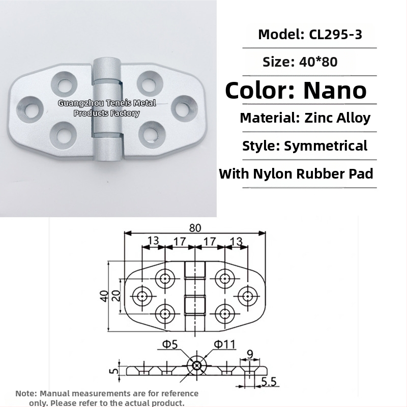 Cl295 pánt cink‑ötvözetből készült elosztó szekrény összehajtható ajtóihoz; általános vastag pánt; felületkezelés: spray festék; márka: Ternis