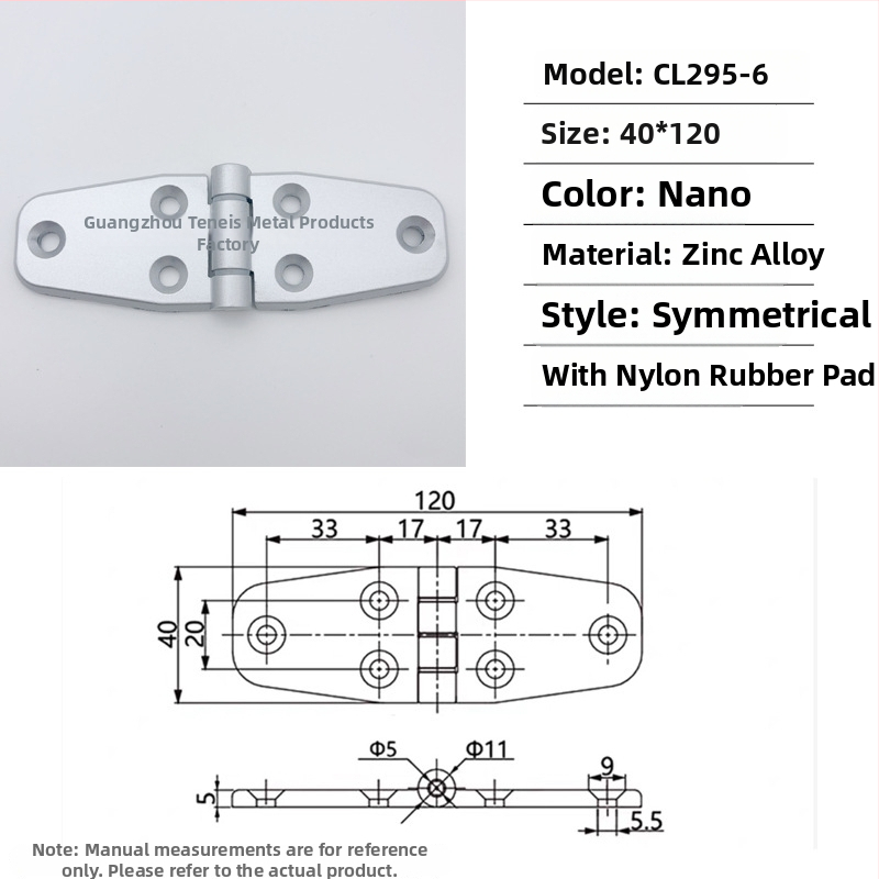 Cl295 pánt cink‑ötvözetből készült elosztó szekrény összehajtható ajtóihoz; általános vastag pánt; felületkezelés: spray festék; márka: Ternis