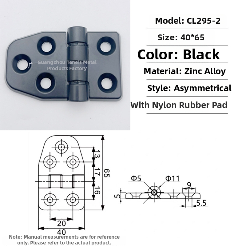 Cl295 pánt cink‑ötvözetből készült elosztó szekrény összehajtható ajtóihoz; általános vastag pánt; felületkezelés: spray festék; márka: Ternis