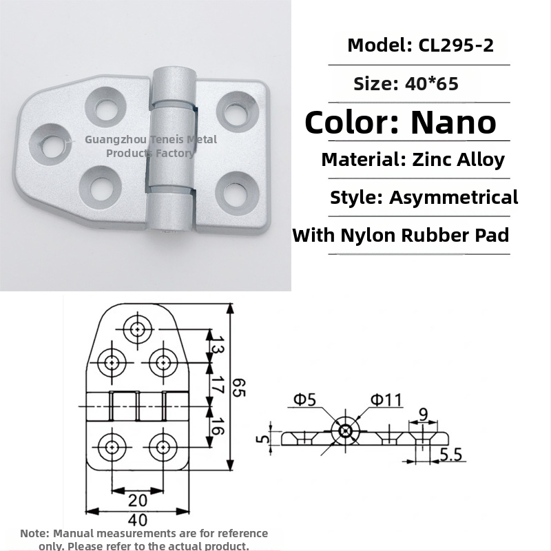 Cl295 pánt cink‑ötvözetből készült elosztó szekrény összehajtható ajtóihoz; általános vastag pánt; felületkezelés: spray festék; márka: Ternis